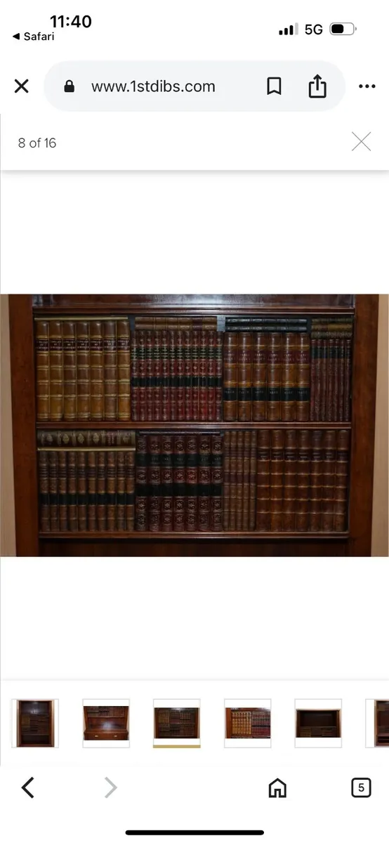 Sliding faux books hidden bookcase tv cabinet - Image 2