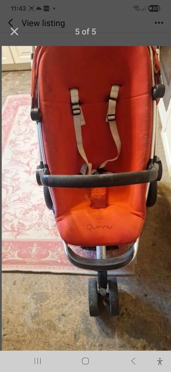 Quinny Baby Buggy And Basinette - Image 1