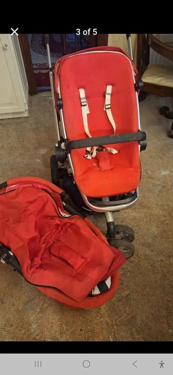 Quinny Baby Buggy And Basinette - Image 3