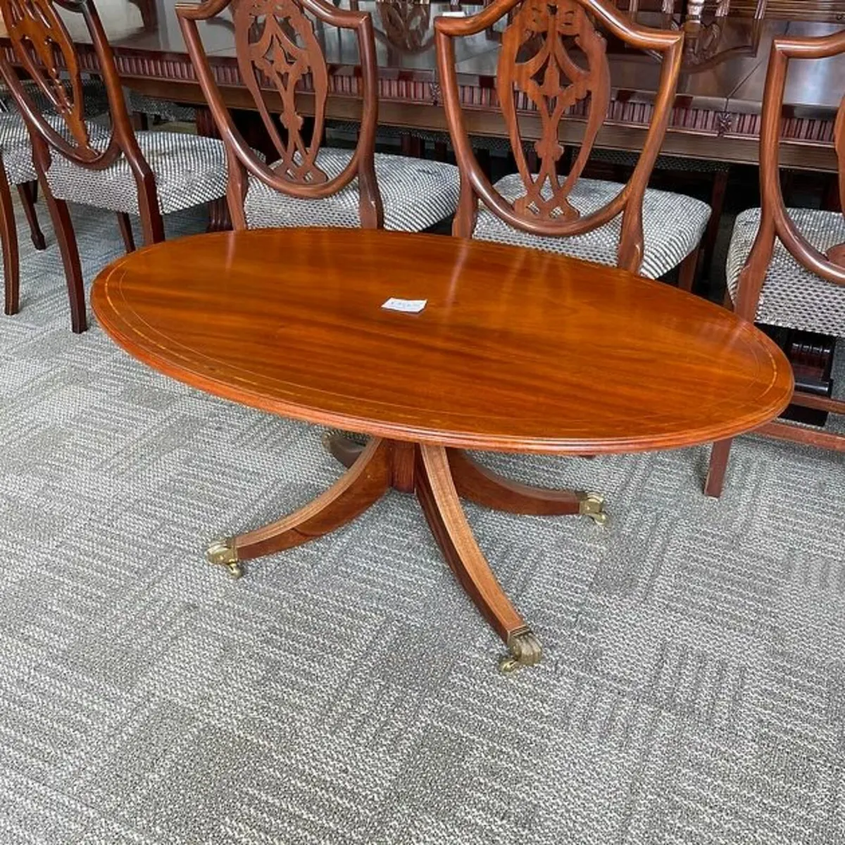 Beautiful oval mahogany coffee table