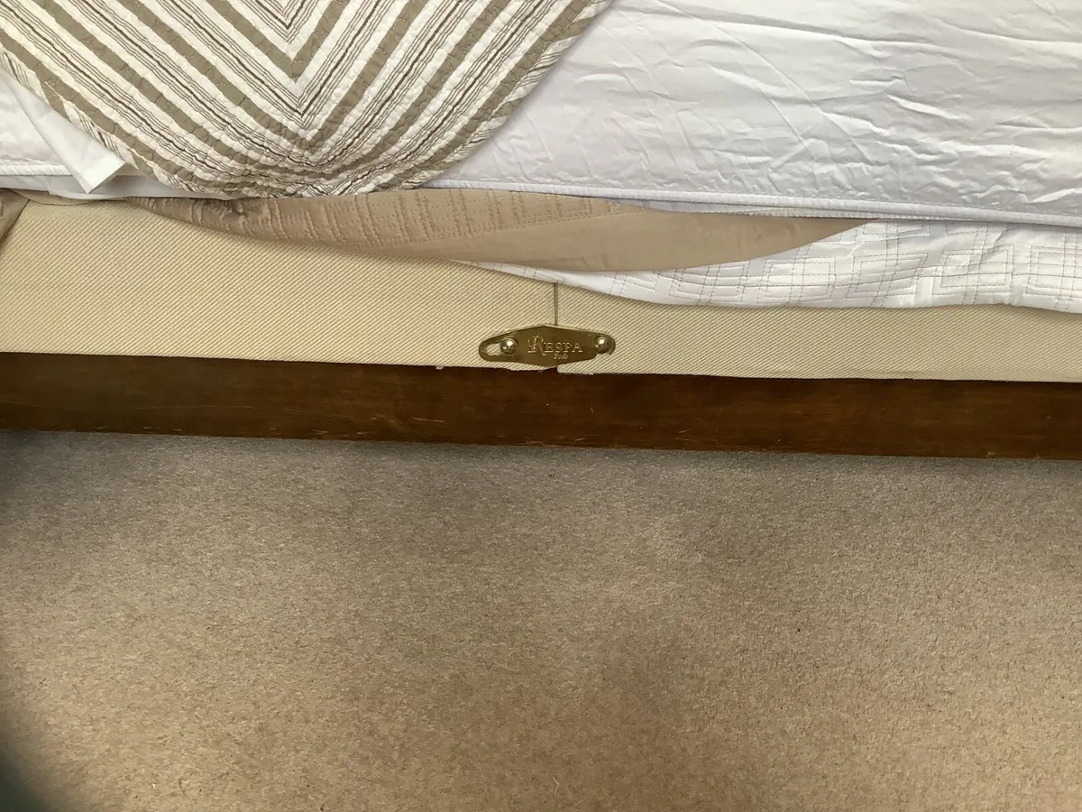 Antique 5” Mahogany bed - Image 2