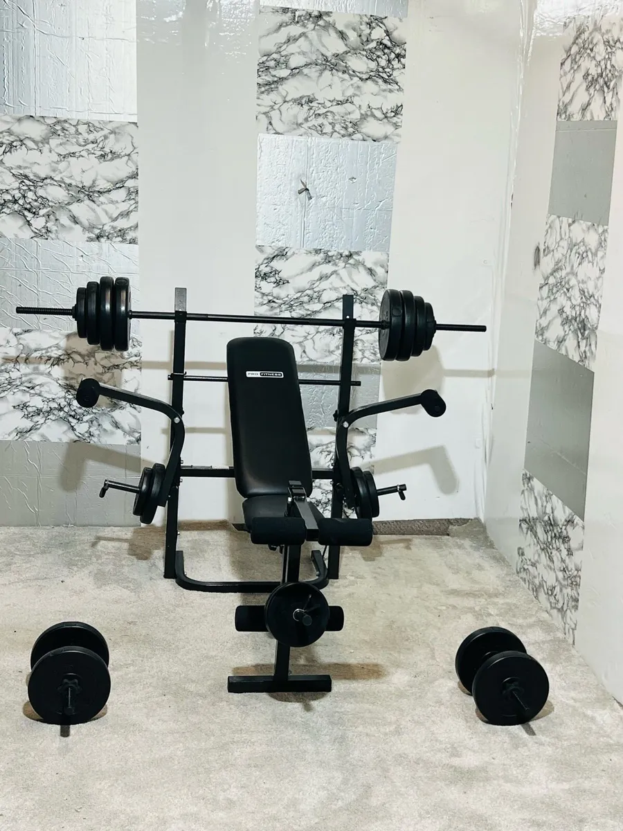 WEIGHT BENCH  BARBELL WEIGHTS DUMBBELLS - Image 2