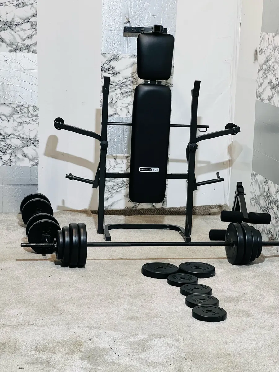 WEIGHT BENCH  BARBELL WEIGHTS DUMBBELLS - Image 4