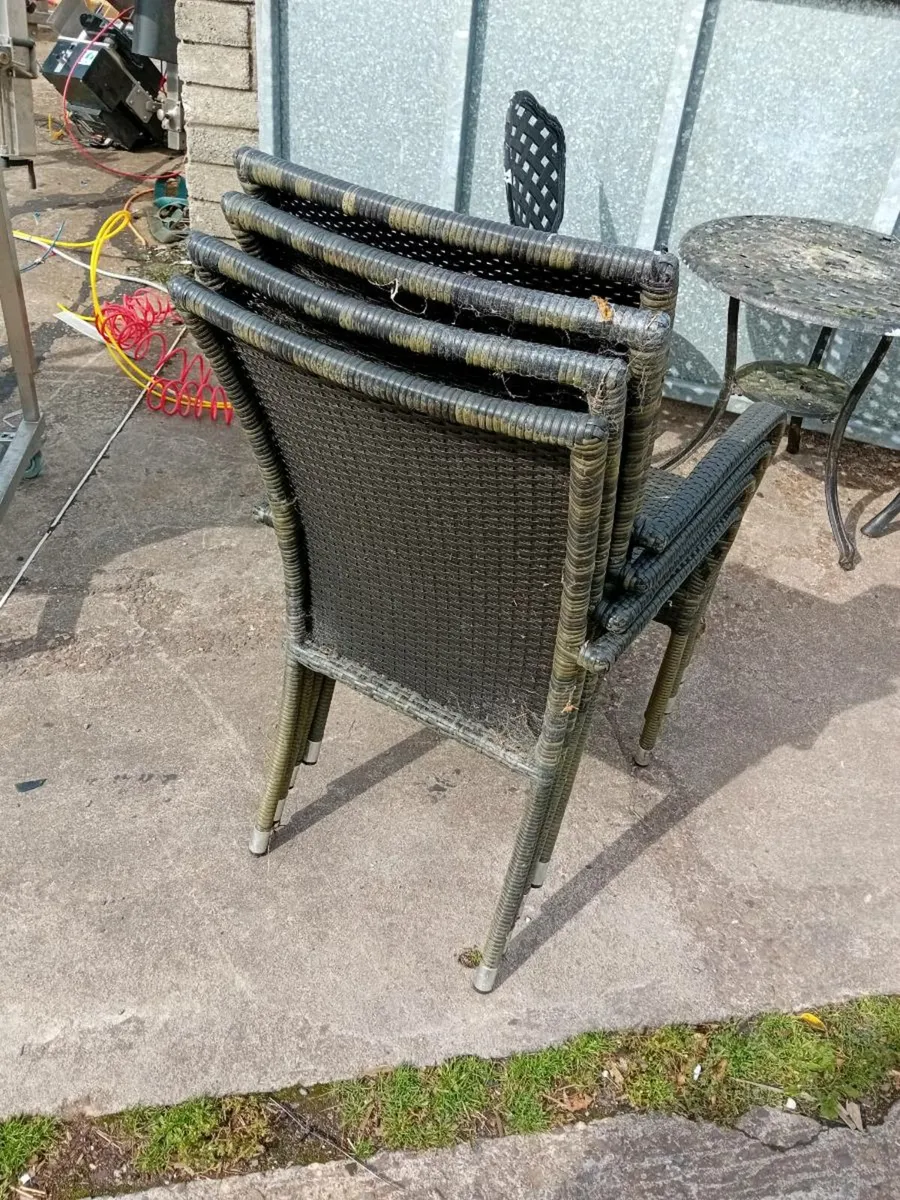 Bistro rattan chairs - Image 4