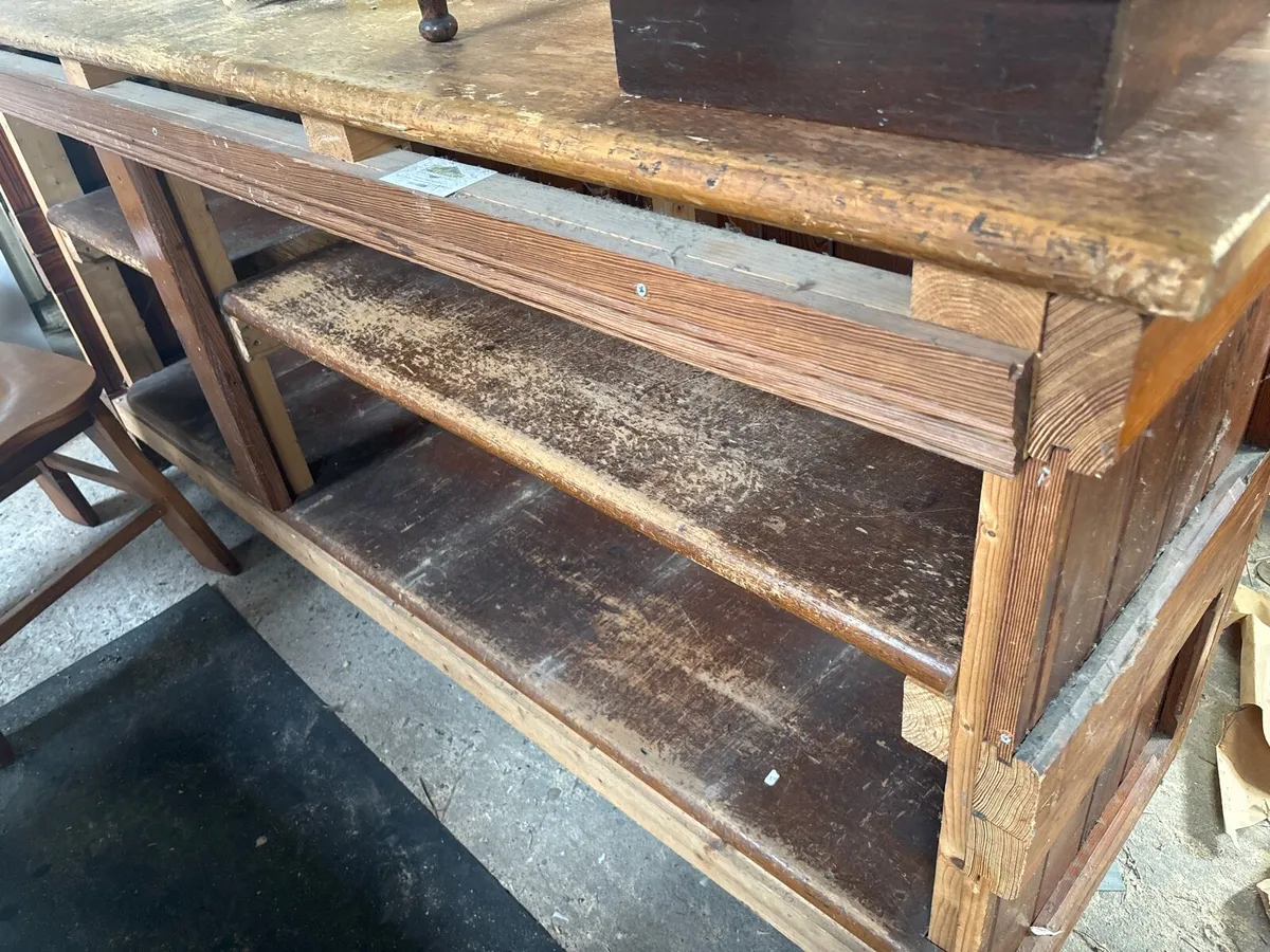 Pitch pine counter 2 meters long - Image 3
