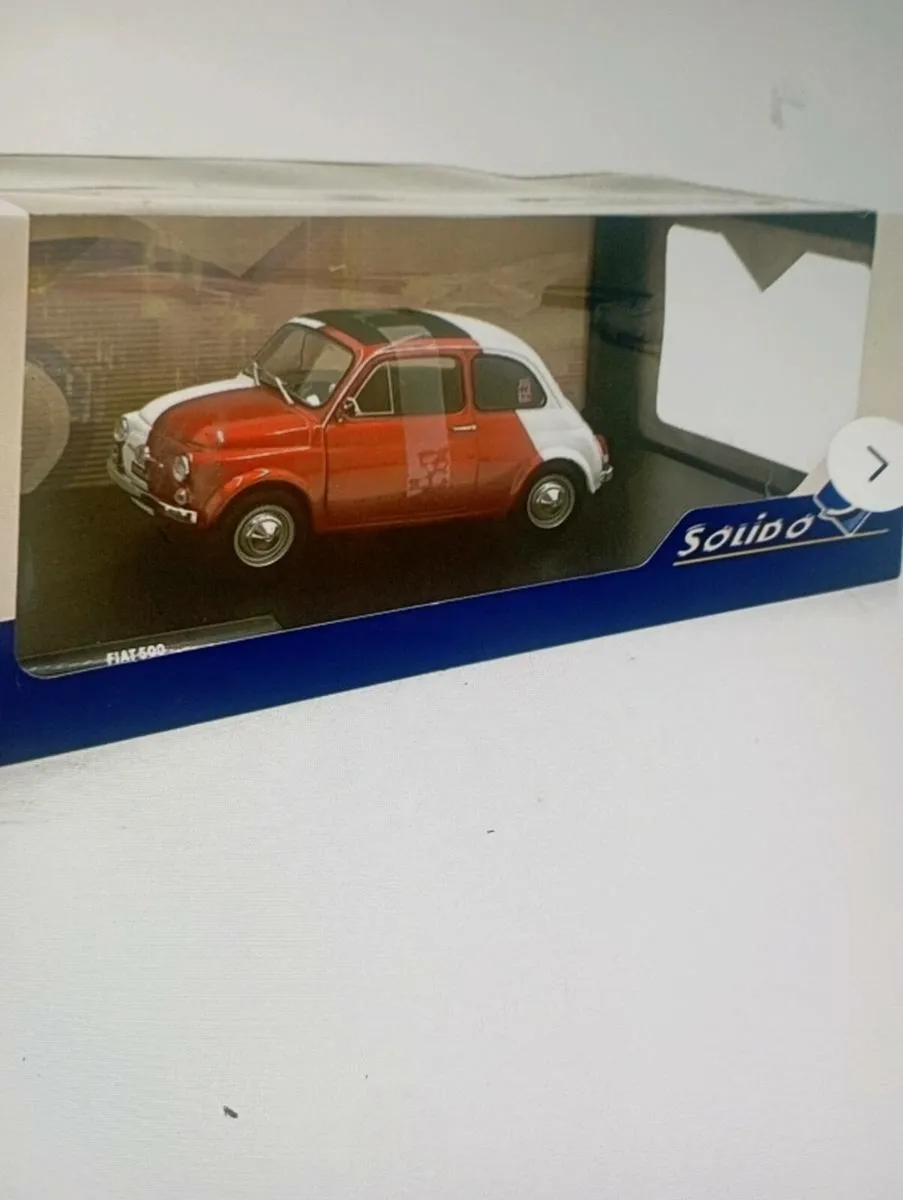 1-18 SOLIDO FIAT 500  ITALIAN LIVERY TRIBUTE 1965 - Image 1