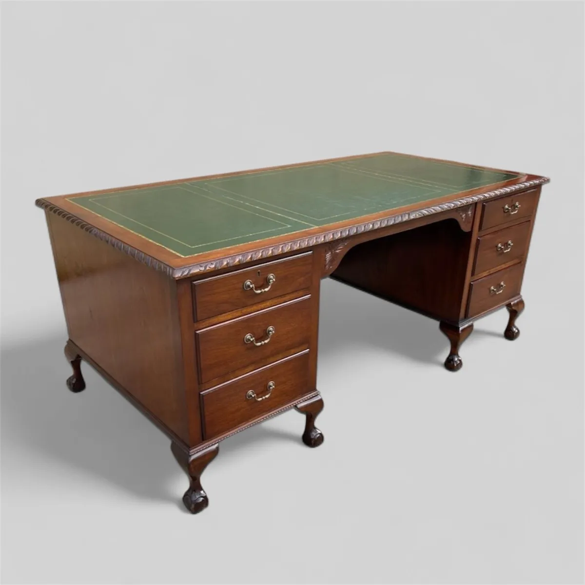 Irish Mahogany Chippendale desk - Image 2