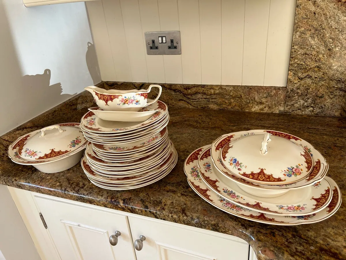 Antique full dinner service - Image 2