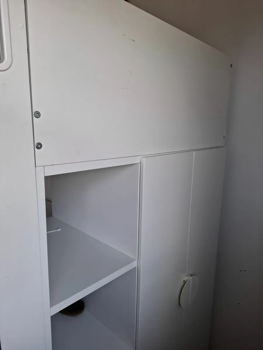IKEA loft bed with wardrobe desk and drawers - Image 4