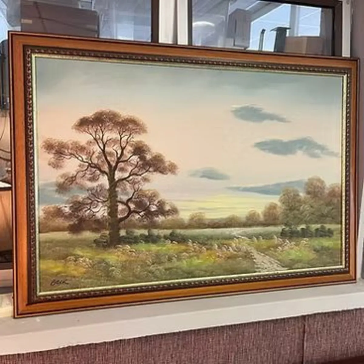 "The scenic route", oil on canvas. Signed, Beck