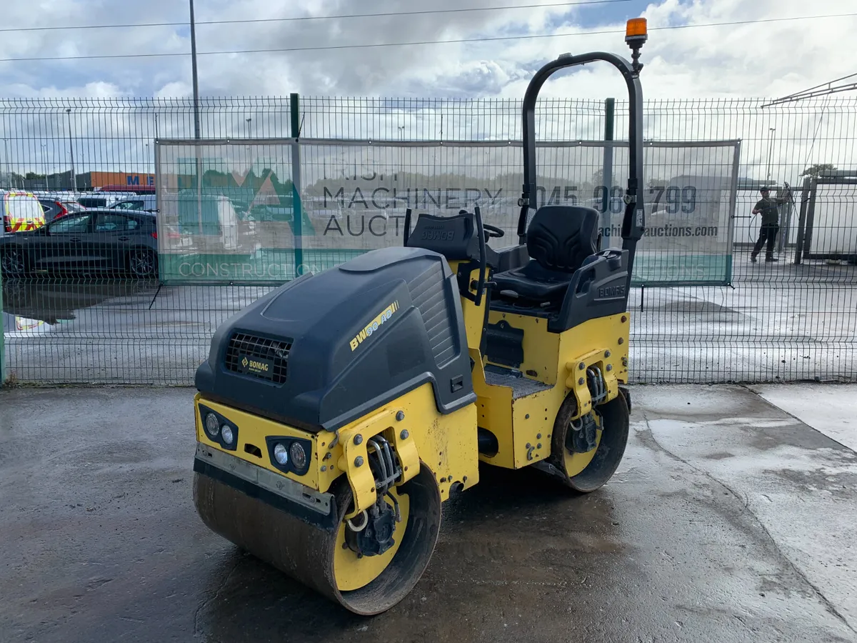 2019 BOMAG BW90AD TWIN DRUM ROLLER FOR AUCTION - Image 1