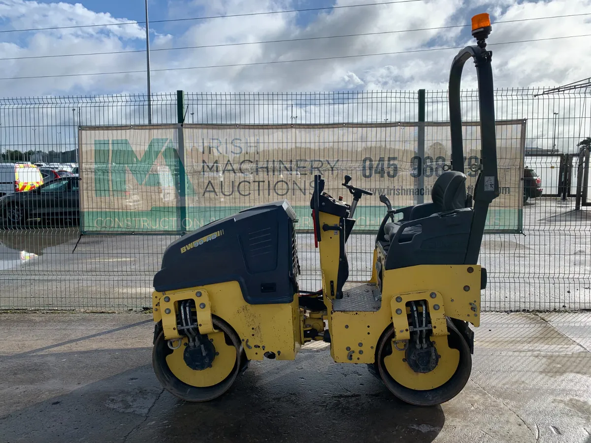 2019 BOMAG BW90AD TWIN DRUM ROLLER FOR AUCTION - Image 2