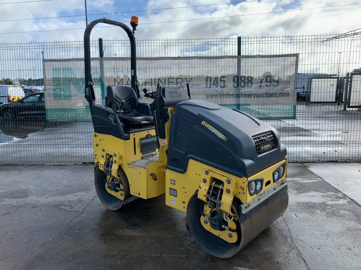 2019 BOMAG BW90AD TWIN DRUM ROLLER FOR AUCTION - Image 4