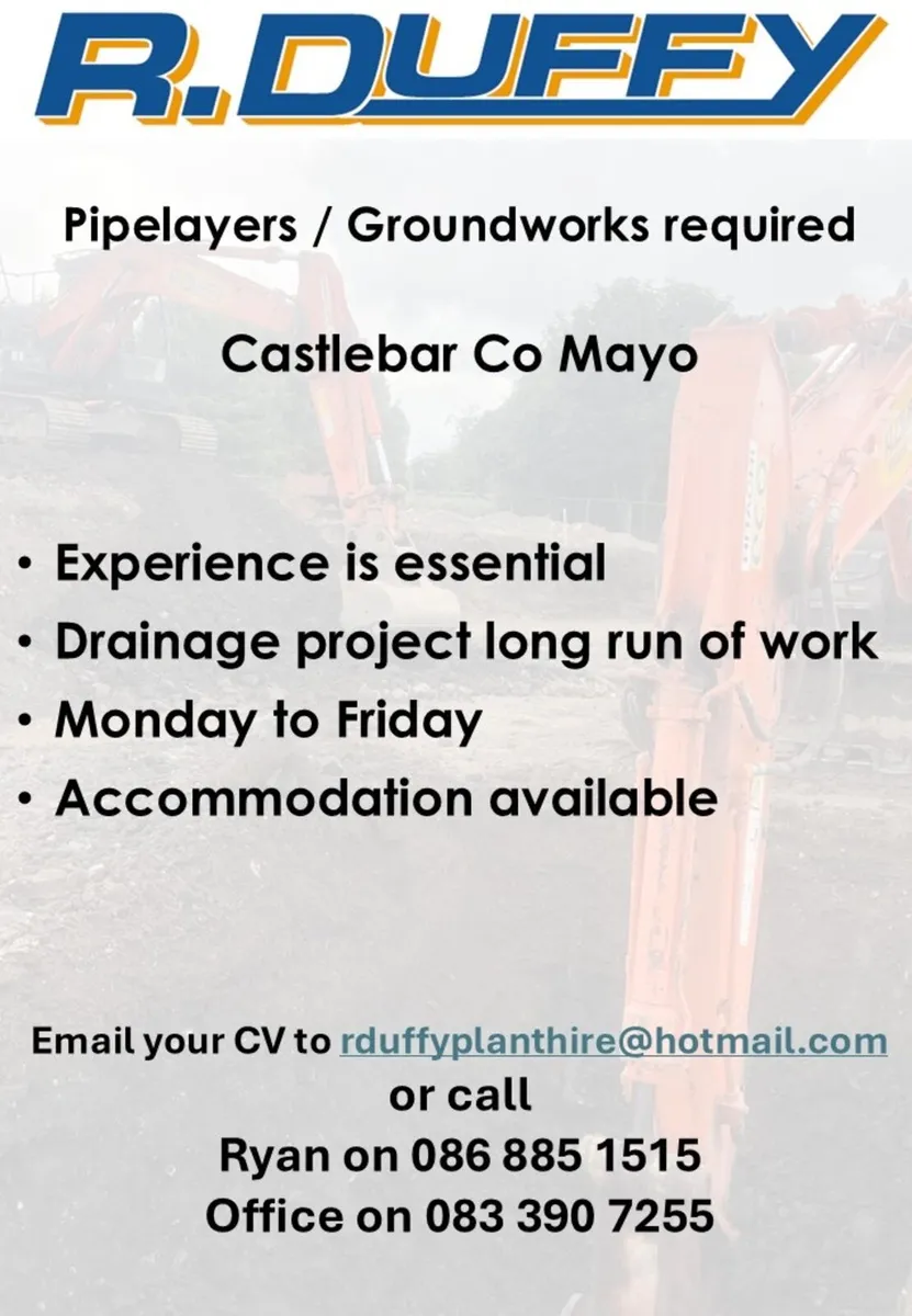 Groundworkers required