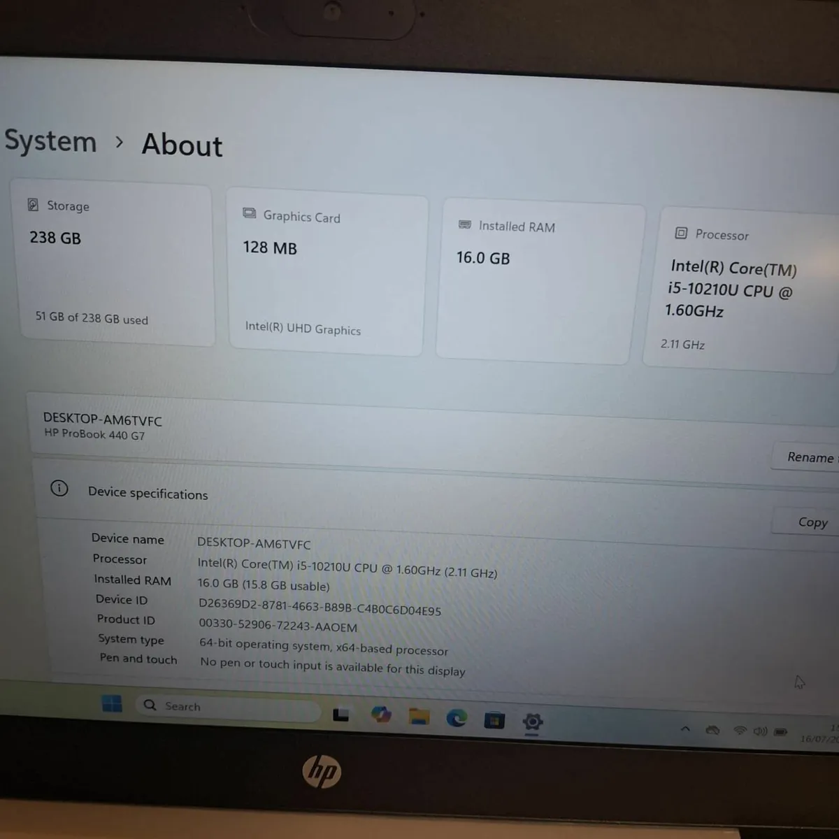 HP ProBook 440 G7 Laptop | i5 10th Gen | 16GB RAM - Image 3