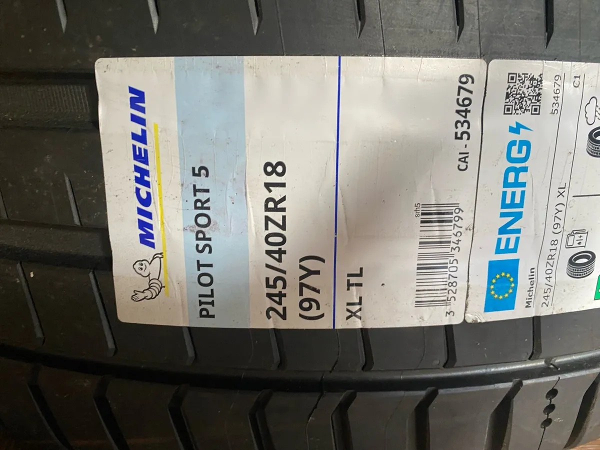 X2 Michelin Pilot Sport 5 245/40/18 - Image 2