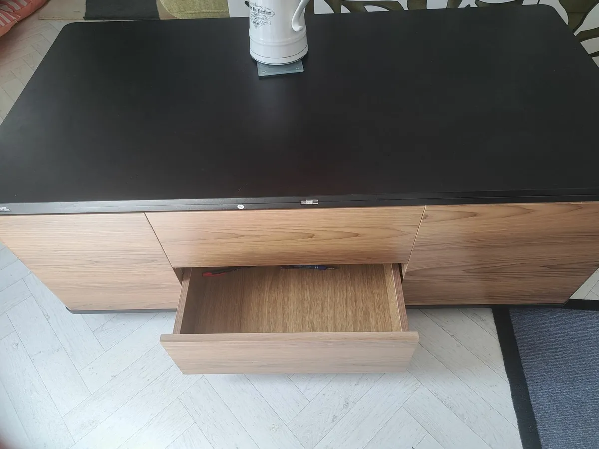 Convertible Coffee / dining/ office desk with stor - Image 1