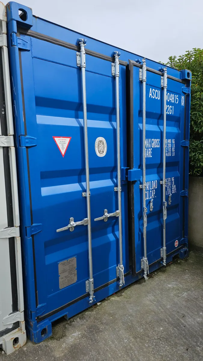 20ft x 8ft Shipping Containers One Trip - Blue - Image 1