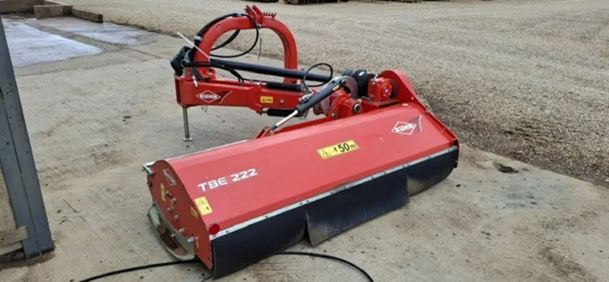 KUHN TBE222 Z LINKAGE FLAIL MULCHER, AS NEW - Image 3
