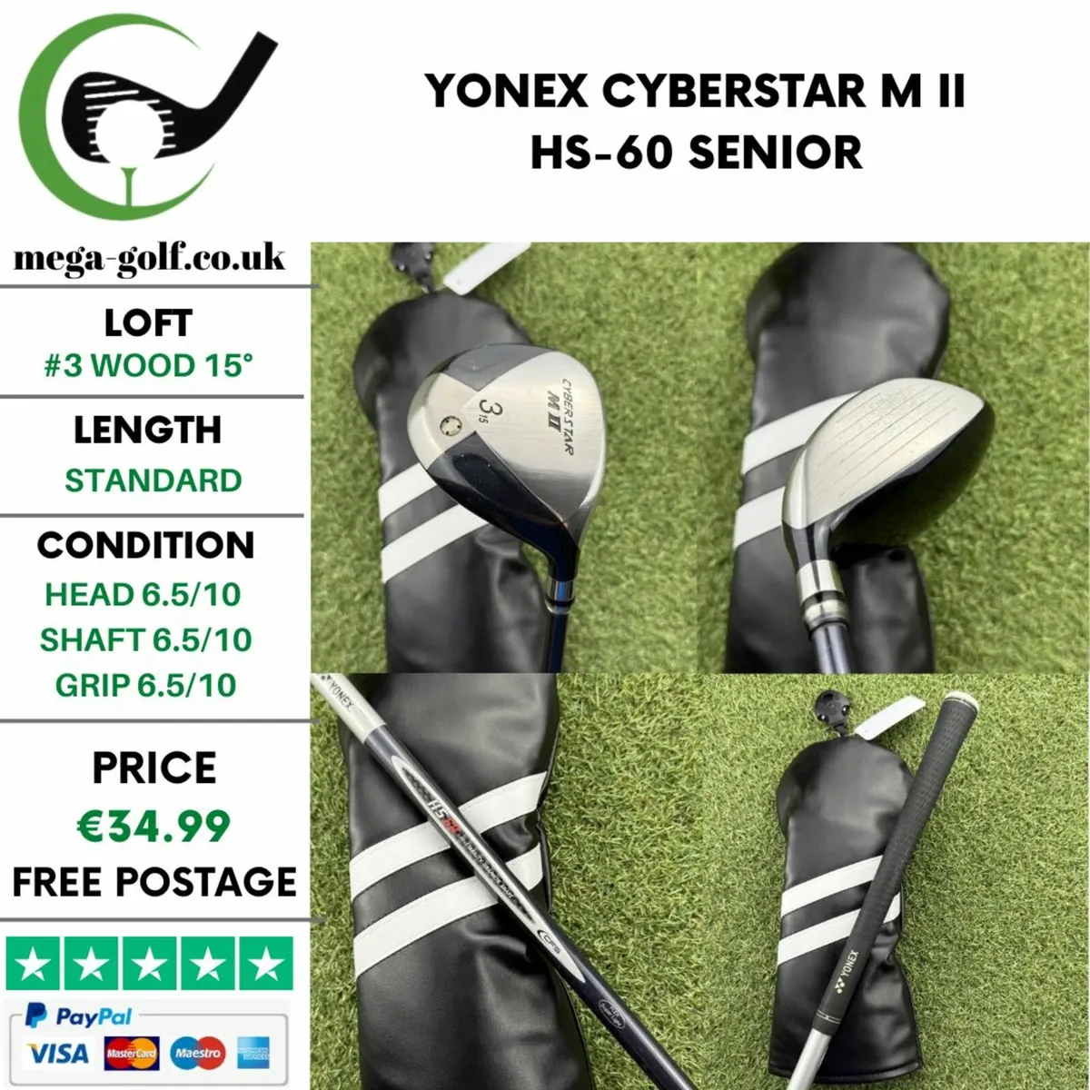YONEX CYBERSTAR M II #3 WOOD 15° / HS-60 SENIOR - Image 1