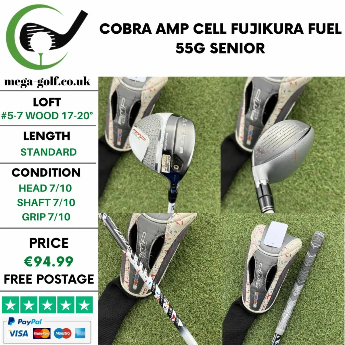 COBRA AMP CELL #5-7 WOOD 17-20° / SENIOR - Image 1