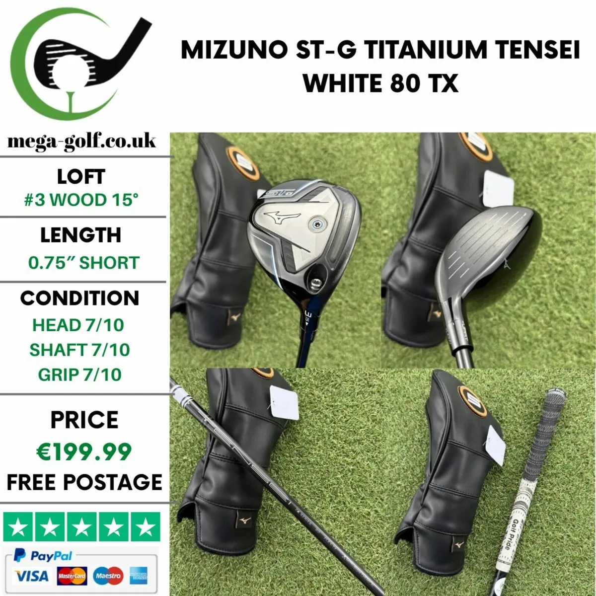 MIZUNO ST-G TITANIUM #3 WOOD 15° / TX - Image 1