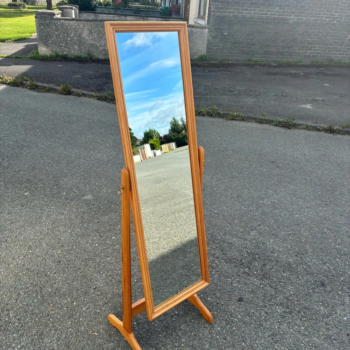 Solid Pine Adjustable Mirror - Image 2