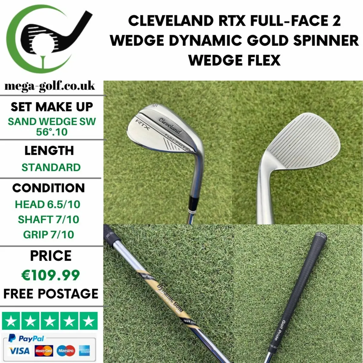 CLEVELAND RTX FULL-FACE 2 WEDGE SW 56°.10 / WEDGE - Image 1