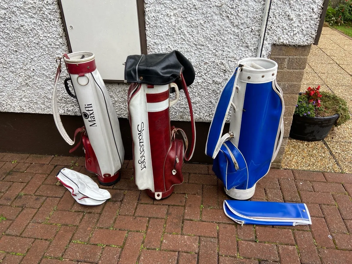 Golf.   Pencil.  Bags