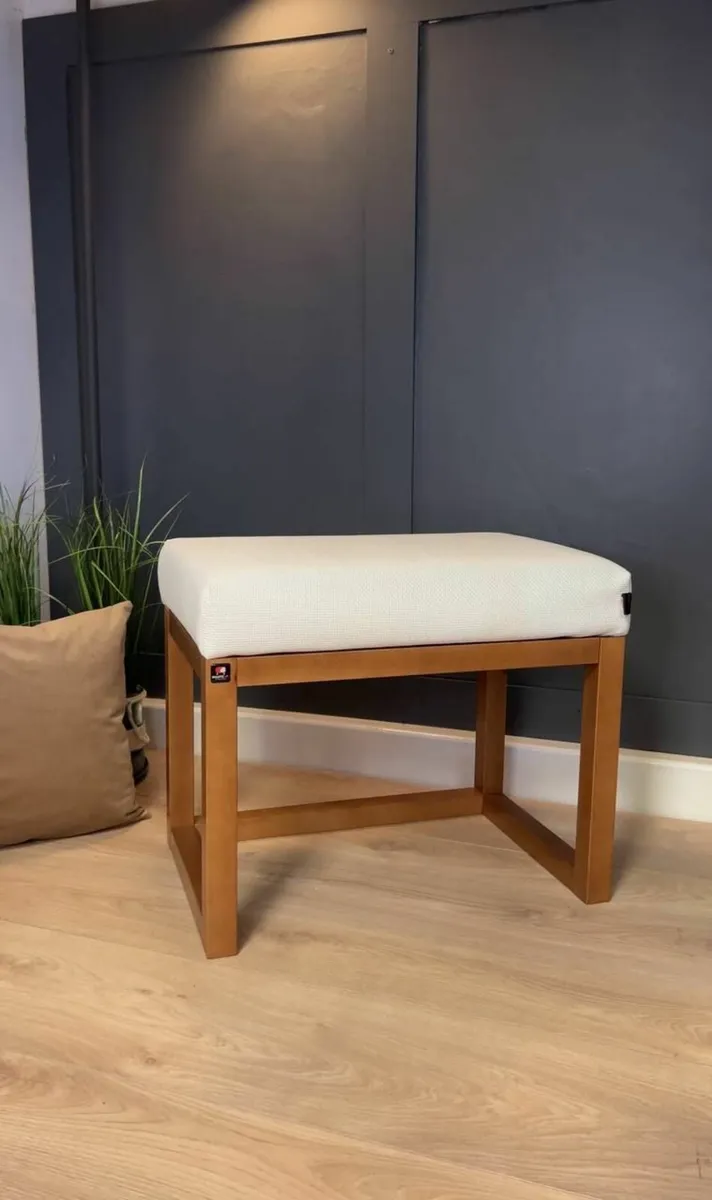 Wooden frame bench 60x40 - Image 4