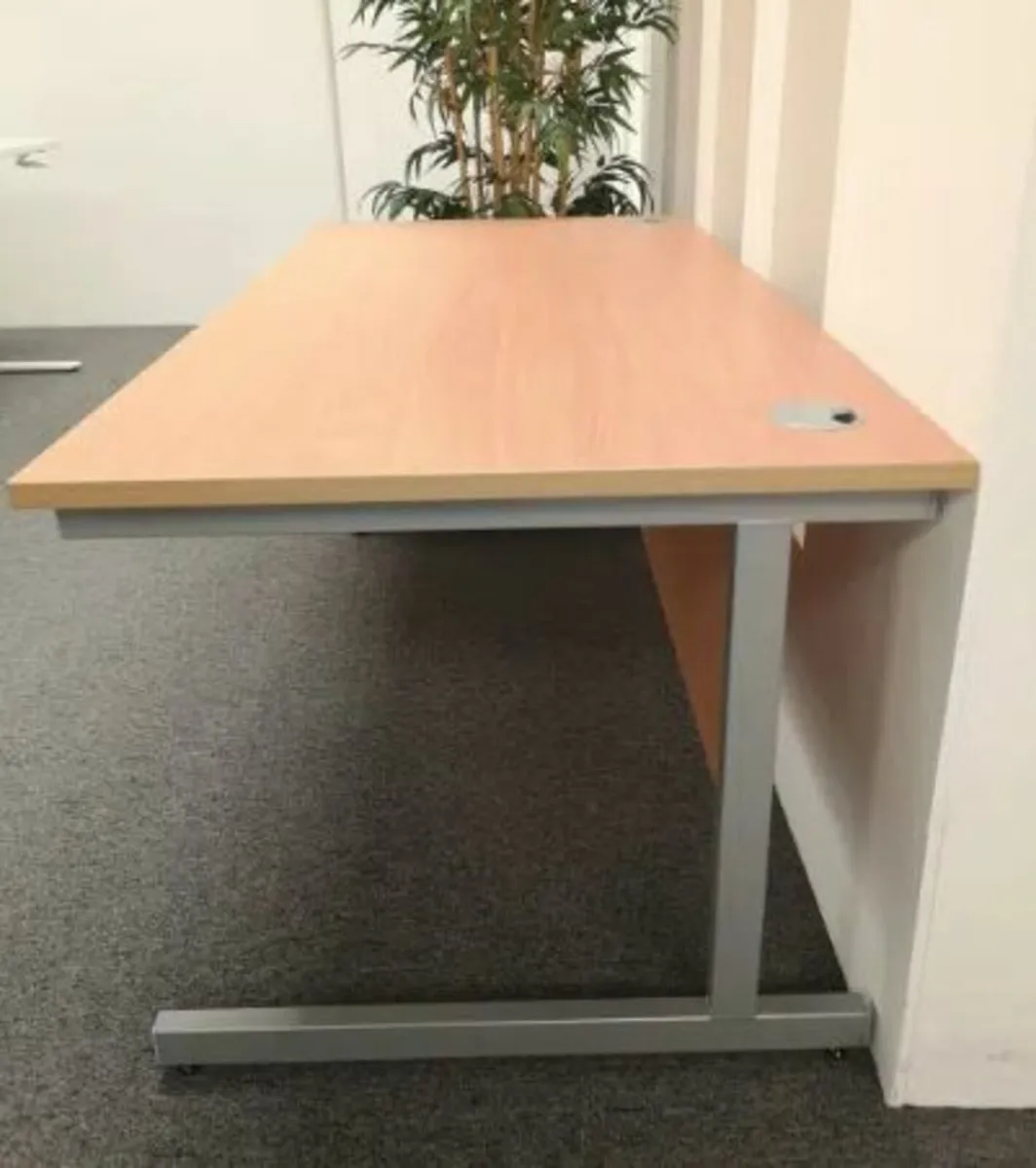 1600 x 800 Beech Desk - Image 2