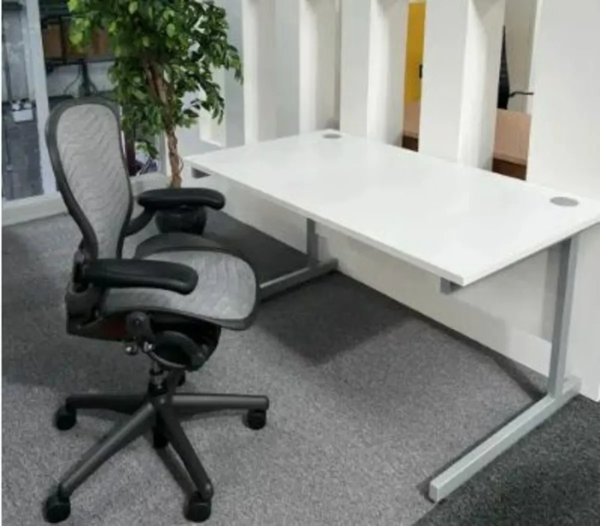 1600 x 800 White Desk - Image 1