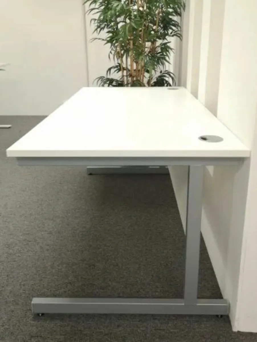 1600 x 800 White Desk - Image 2
