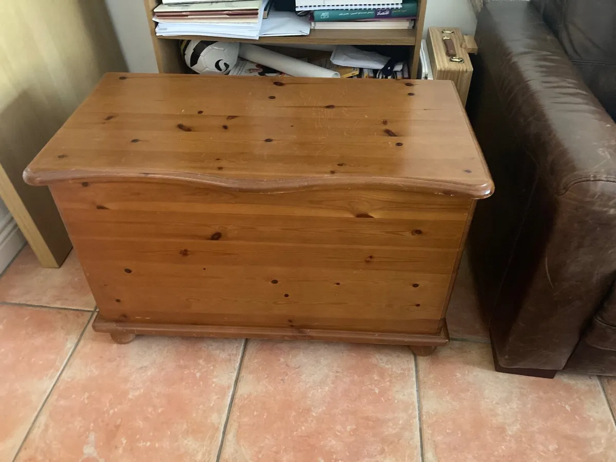 Solid Wood Storage Chest - Image 1