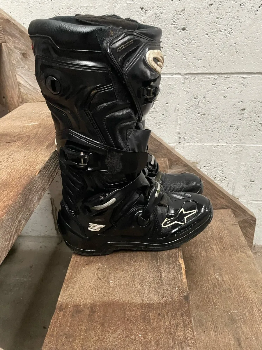 alpinestar motocross boots (black and white ) - Image 4