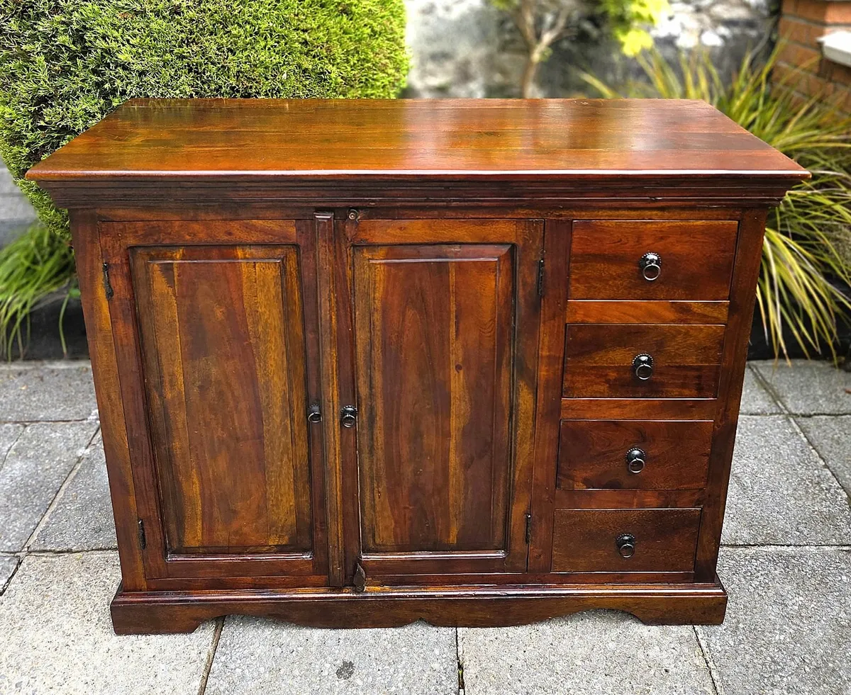 Compact Vintage Mahogany Sideboard - Image 2