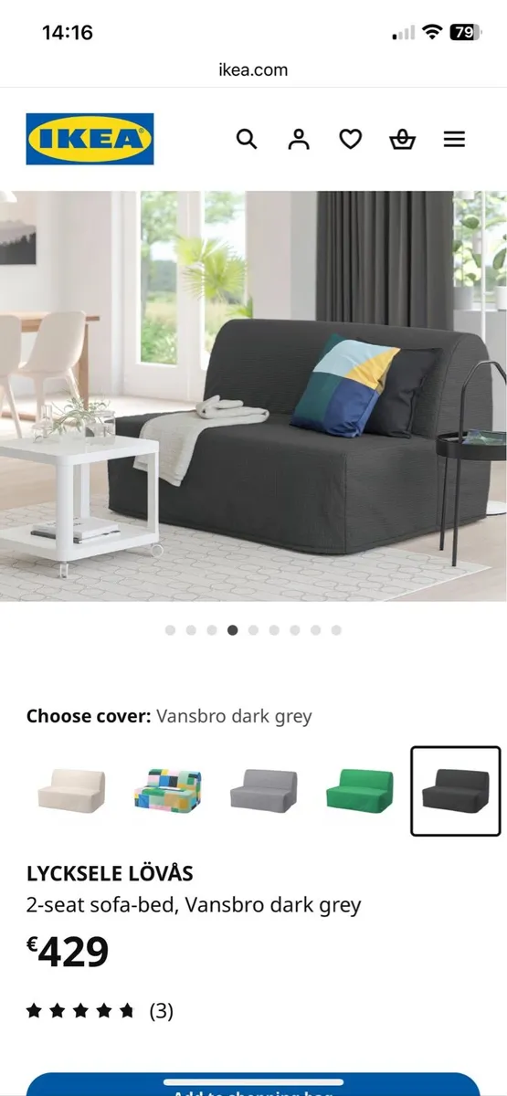 IKEA sofa bed - Image 1