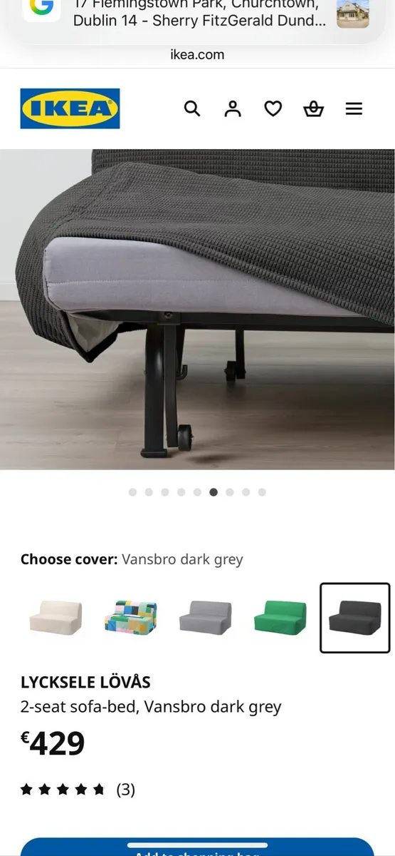 IKEA sofa bed - Image 2