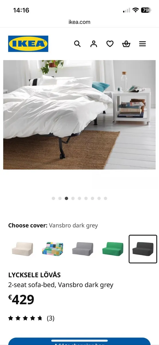 IKEA sofa bed - Image 3