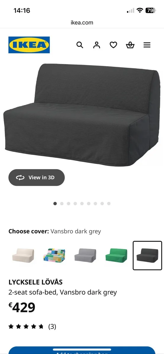 IKEA sofa bed - Image 4