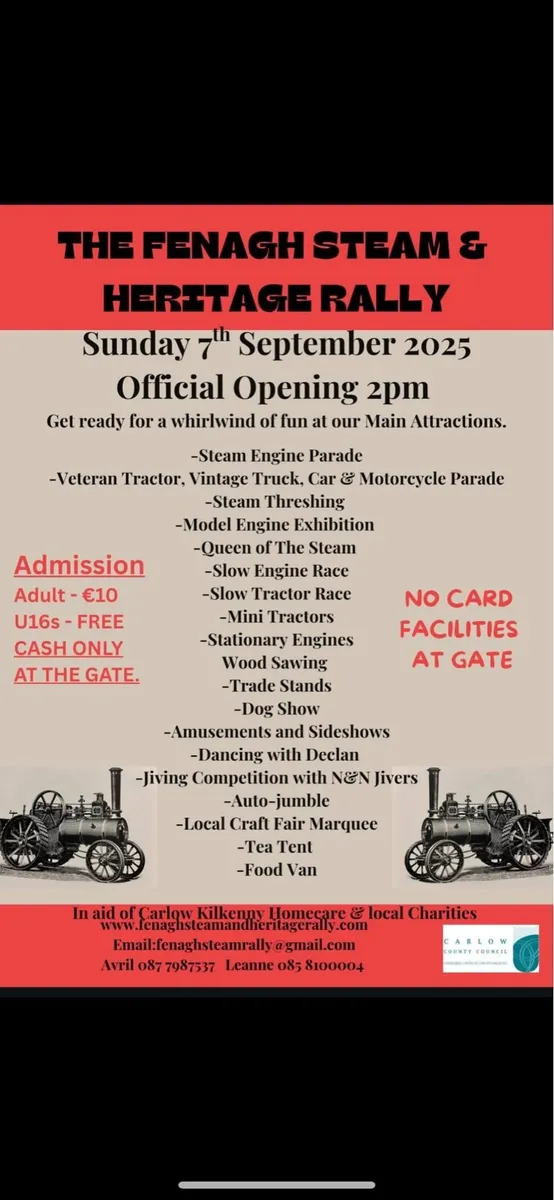 Fenagh Steam rally 7th september