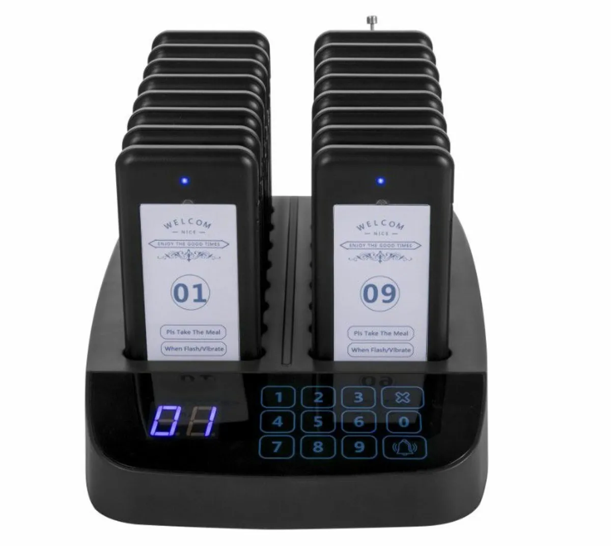 16PCS Wireless Restaurant Pagers Coasters Paging - Image 1