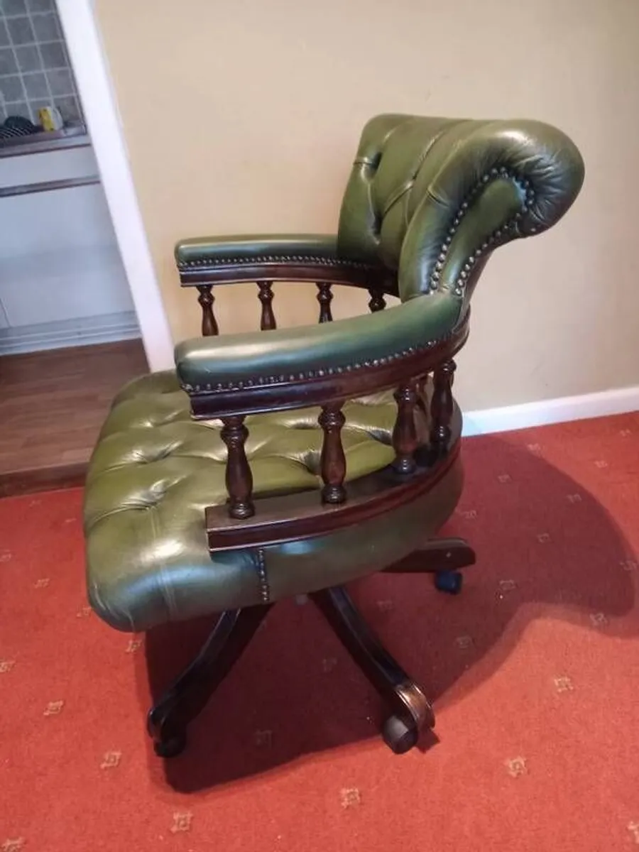 Chesterfield Captain's Chair - Image 4