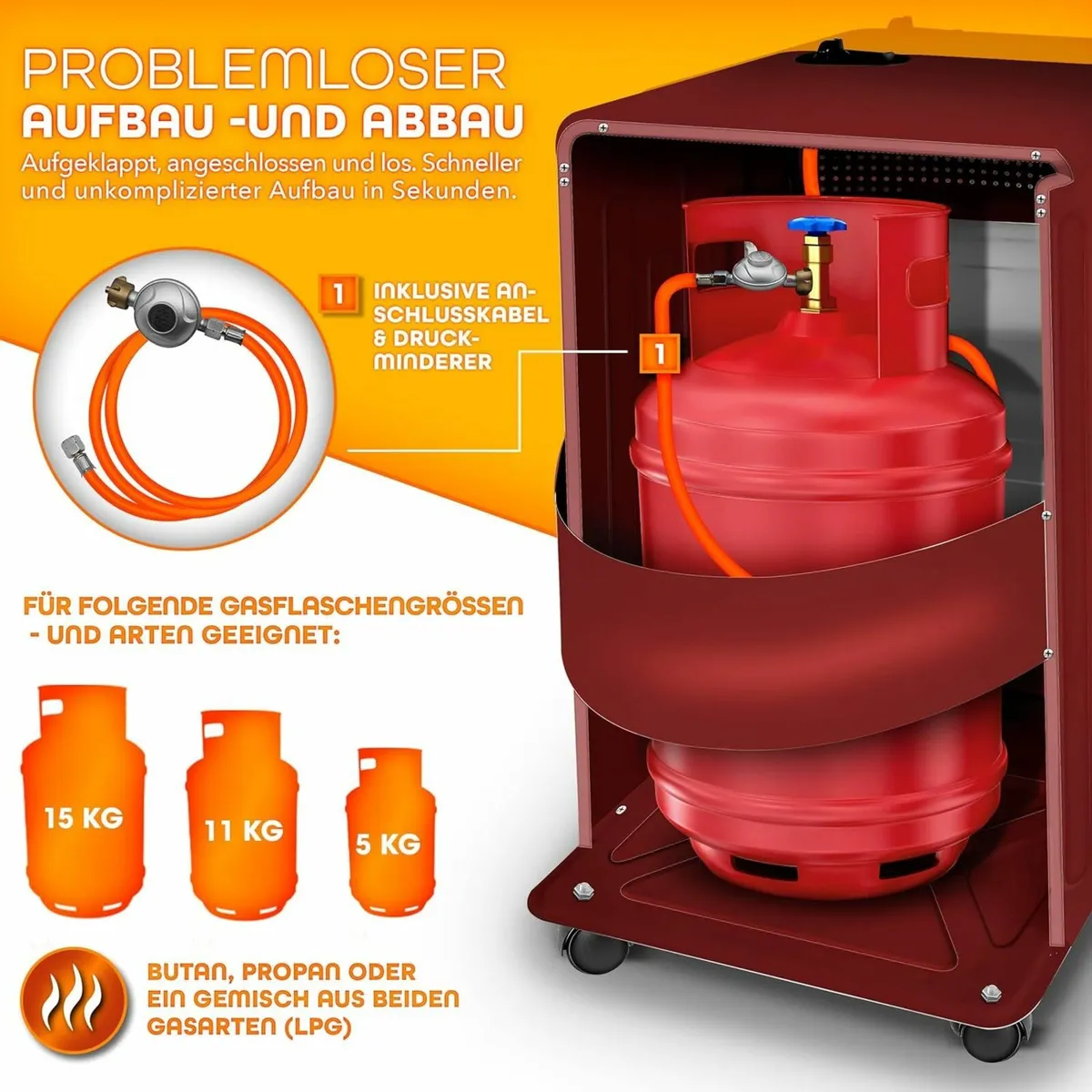 Infrared Gas Heater Compact, Powerful & Mobile - Image 4