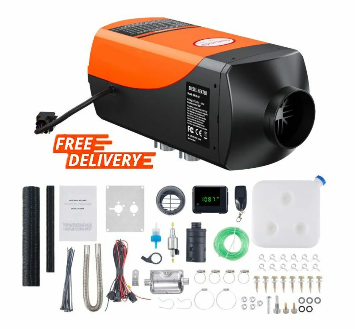Diesel Air Heater 12V 2KW LCD Display Remote Contr - Image 1