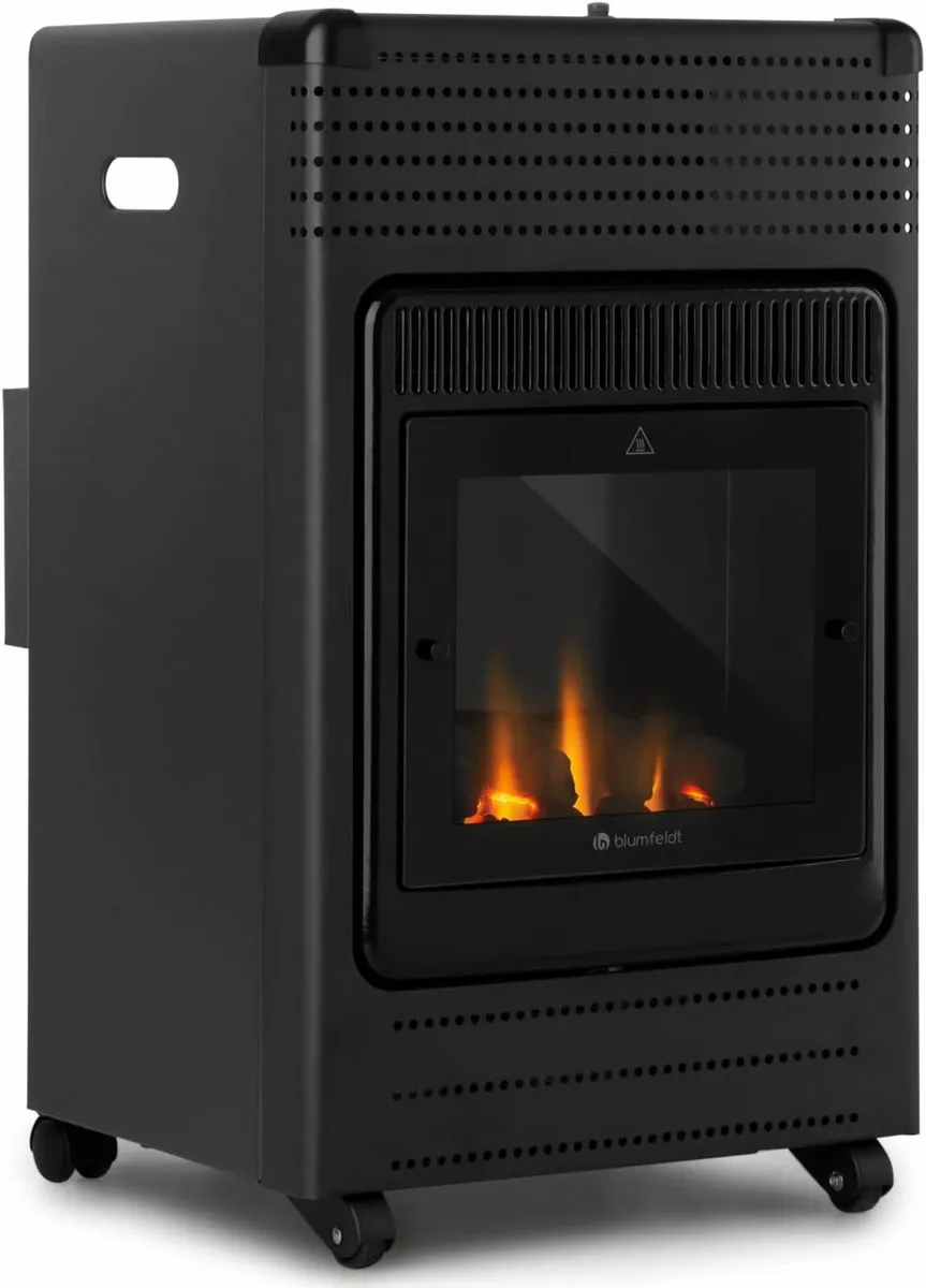 Flame Gas Heater with Fireplace Effect—Cosy, Safe - Image 1