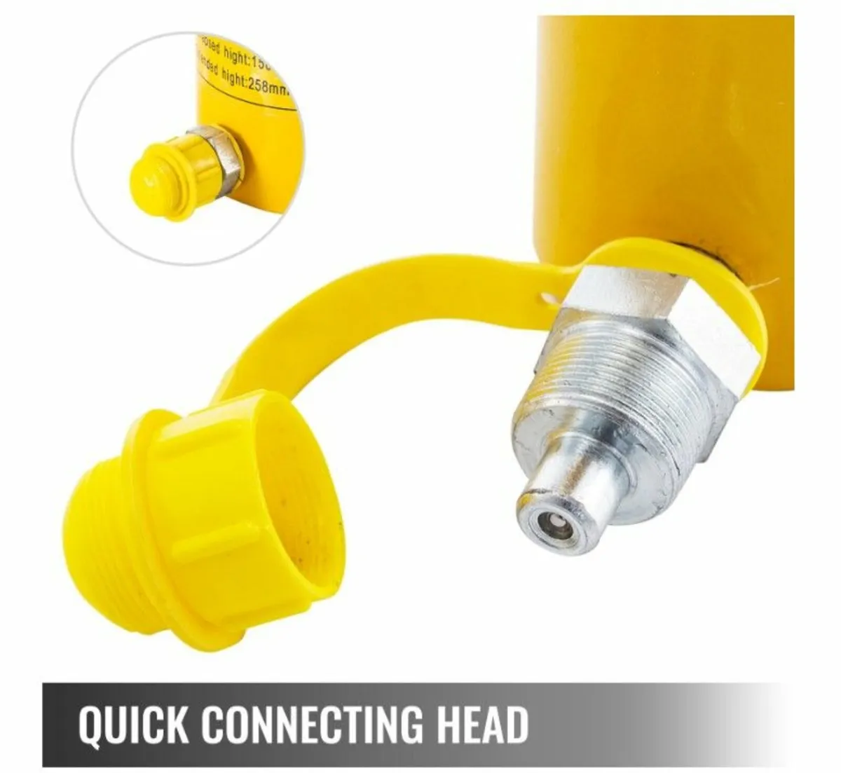30Ton 4 Inch Stroke Hollow Hydraulic Cylinder Jack - Image 3