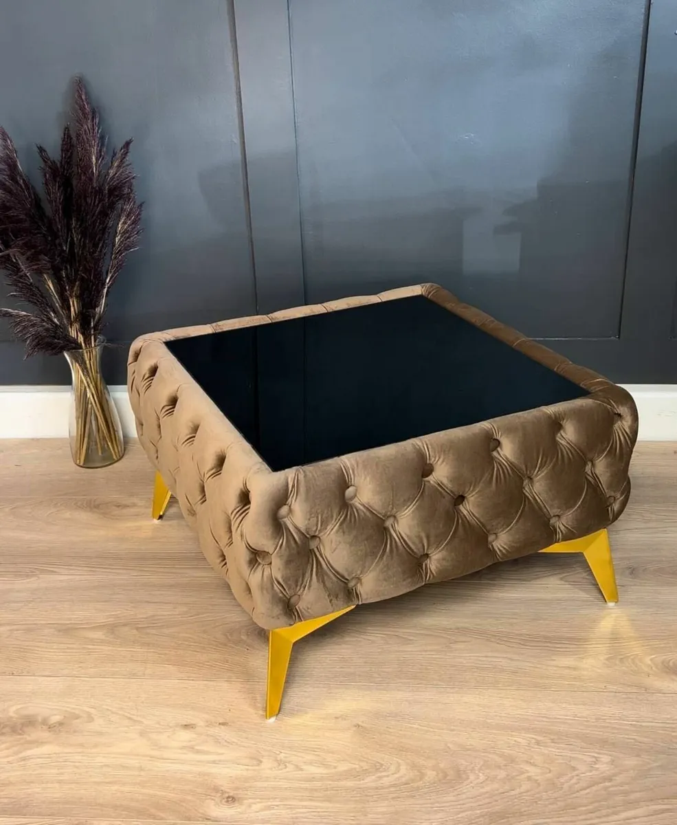 Velvet coffee table - Image 1