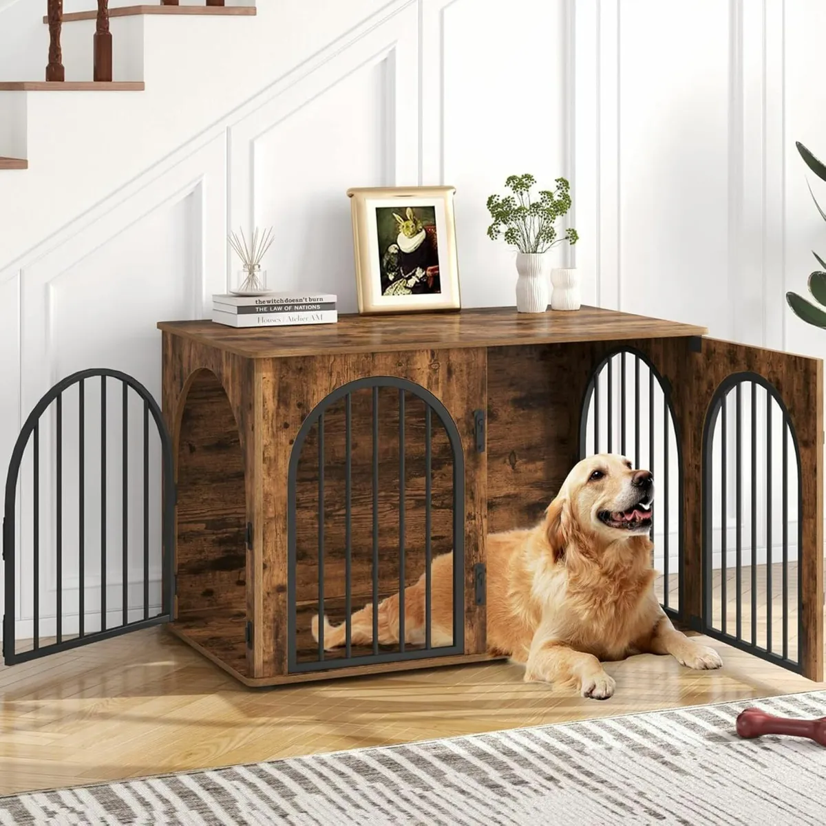 Wooden Dog Crate - please read description below - Image 3