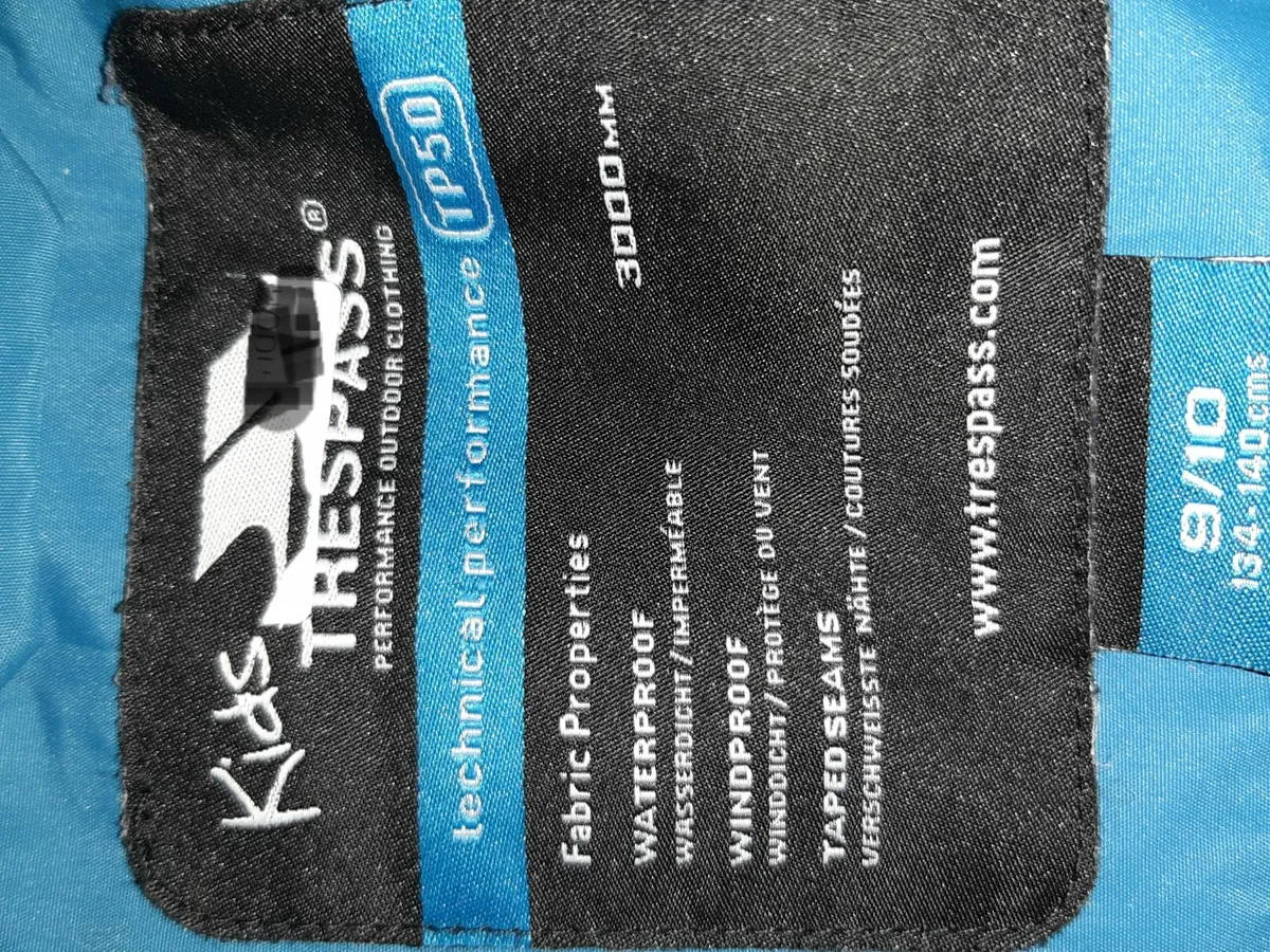 Trespass waterproof & windproof coat age 9/10 yrs - Image 2